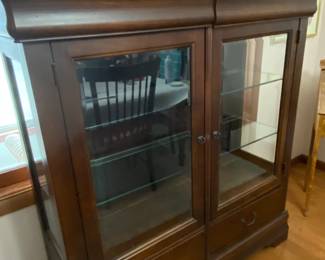 Exceptionally nice 2 door antique china cabinet