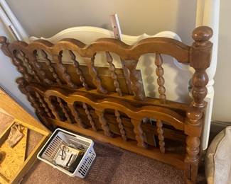 Bed Frame with matching dresser and chest
