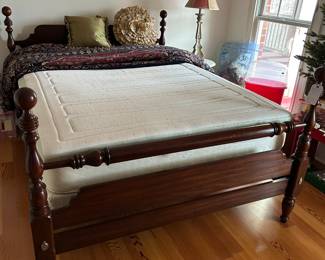 Nice queen size poster bed.