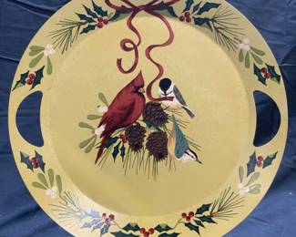 LENOX Winter Greetings Metal Holiday Serving Tray
