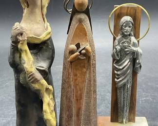 Lot 3 Religious Figurals, Poland, Jesus & More

