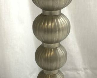 Vntg Metal & Resin Candlestick Style Lamp
