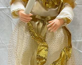 1990 Sancho Gold Angel Figural Light 2 Ft

