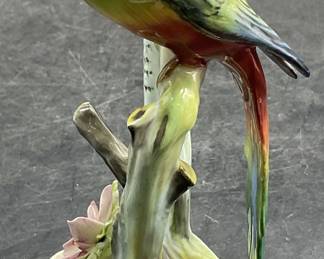 ROYAL ADDERLEY Bone China Parakeet Figural, Eng
