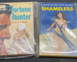 Lot 4 Vintage Pulp Fiction Erotica Books
