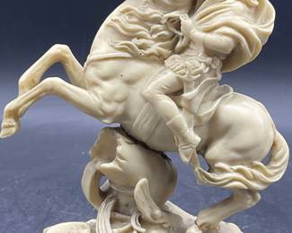 NAPOLEON BONAPARTE Riding Rearing Horse Figural
