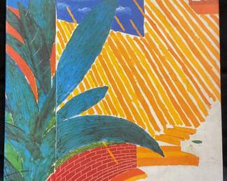 David Hockney Poster Art Book, Illustrated
