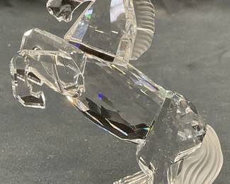 Swarovski Crystal White Stallion Horse Figurine
