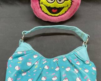 Lot 2 Hello Kitty & Sesame Street Handbags
