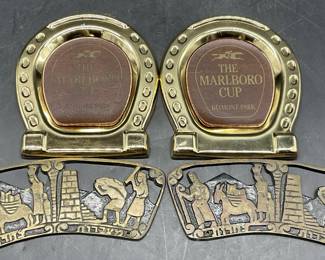 Lot 4 Marlboro Cup Coasters & Judaica Accessories
