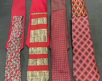 Group Lot Valentino & More Silk Ties, Italy
