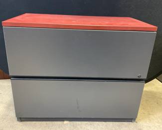 Lateral File Cabinet W/ Cherry Toned Top, Canada
