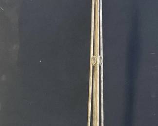 Vintage Metal Scroll & Foliage Motif Floor Lamp
