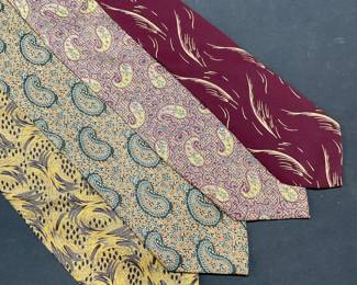 Lot 4 Giorgio Armani Silk Ties, Italy
