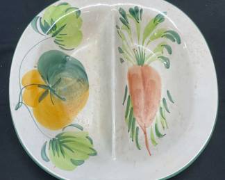 Pizzato Ceramic Divided Vegetable Bowl, Italy
