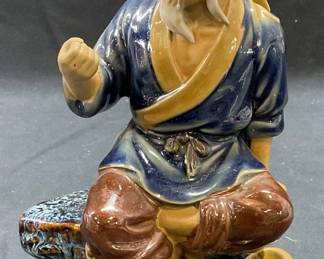 Ceramic Asian Man Figural
