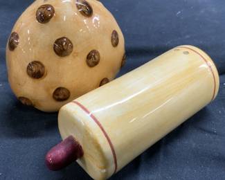 Set Rolling Pin & Cookie Dough S&P Shakers
