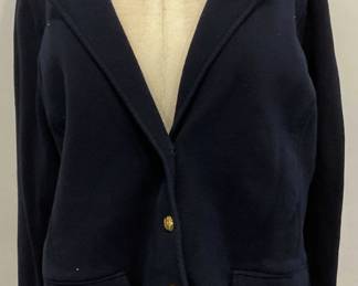 Ralph Lauren Blue Cotton Sweater Jacket
