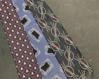 Lot 3 Giorgio Armani Blue Silk Ties, Italy
