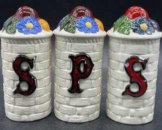 Lot 3 Vintage Ceramic Salt & Pepper Shakers
