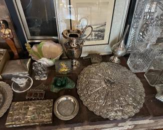 Lalique, Baccarat, Sterling Silver, Wedding Mirrors