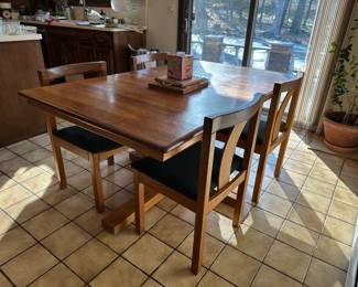 Vamdrup Danish Teak Dining Table w/ 4 Chairs