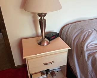 Side Table, Lamp