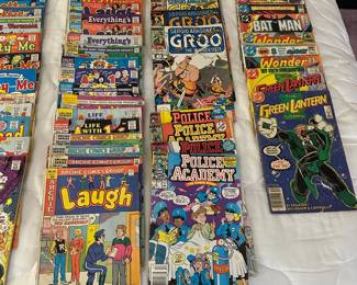 Comic Books - Police Academy, DC - Green Lantern, Bat Man, Flash Gordon & More!
