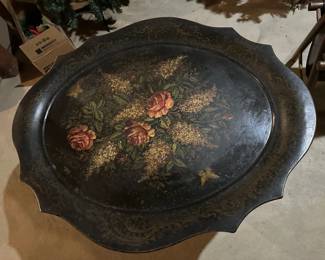 Old Hand Painted TrayTable