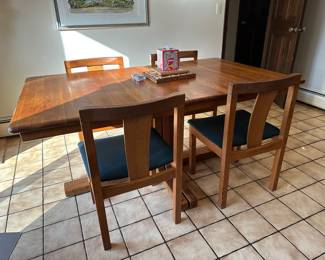 Vamdrup Danish Teak Dining Table w/ 4 Chairs