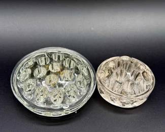 (2) Vintage Floral Frogs
