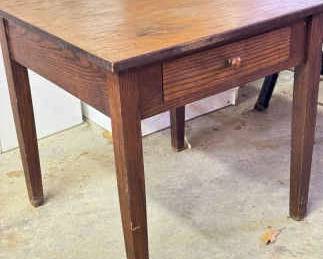 Sturdy Oak Square Table
