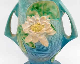 1940s Roseville Pottery Water Lily Vase

