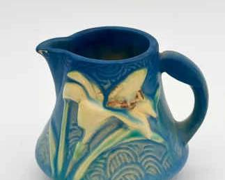 1940 Roseville Pottery Zephyr Lily Creamer
