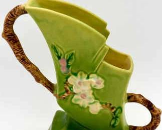 1949 Roseville Pottery Apple Blossom Vase
