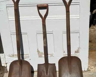(3) Vintage Shovels
