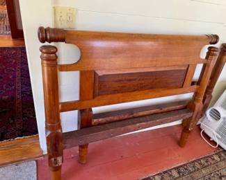 Beautiful Wooden Twin Bed Headboard & Footboard
