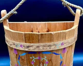 Maine Bucket Company Rustic Painted Bucket
