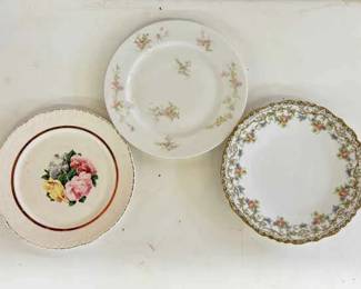 (3) Limoges Charger Plates
