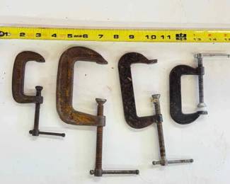 (4) Vintage Clamps
