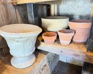 (5) Terracotta & Ceramic Pots – Various Sizes
