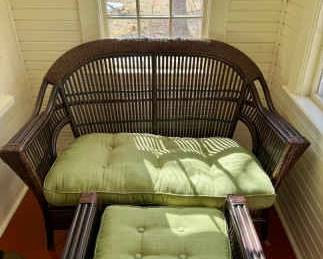 Pier One Imports Patio Loveseat & Footrest
