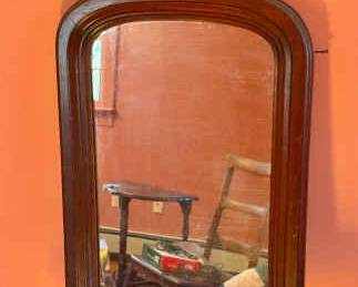 Antique Wooden Wall Mirror
