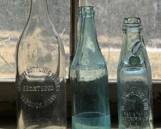(3) Fascinating Vintage Glass Bottles
