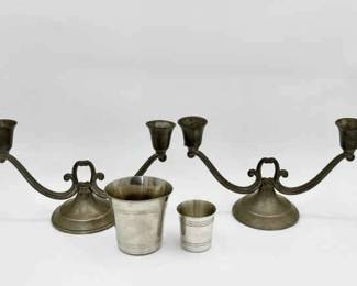 Steiff, Shirley, & Old English Pewter Lot
