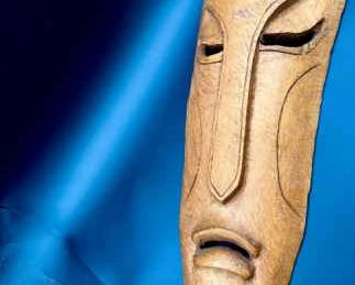 Haitian Carved Wooden Mask
