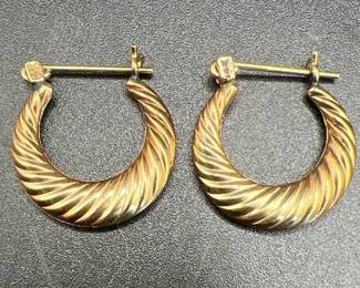 14K Gold Hoop Earrings
