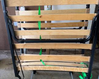 Folding twin bed frame