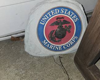 Marine Corps garden stone