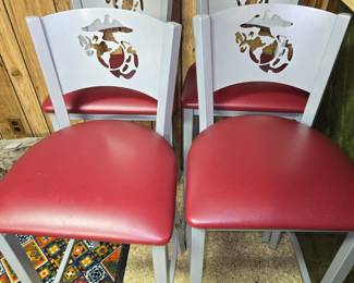 Marine Corps set of 4 barstools
